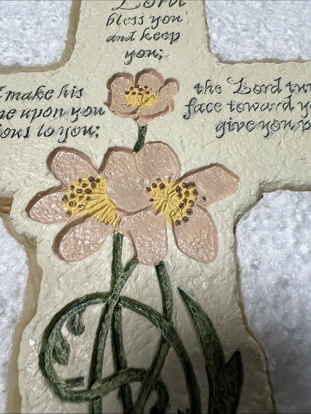Decorative CROSS Inspirio ​The Lord Bless U n Keep U Verse 6:24-26 Wall